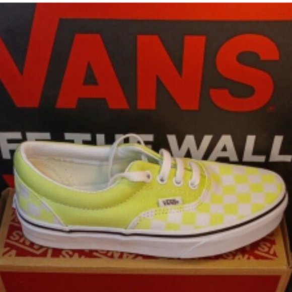 Vans Era Checkerboard Sharp Green White Men's 4/Women's 5.5 VN0A4BV4VXK - Picture 1 of 14